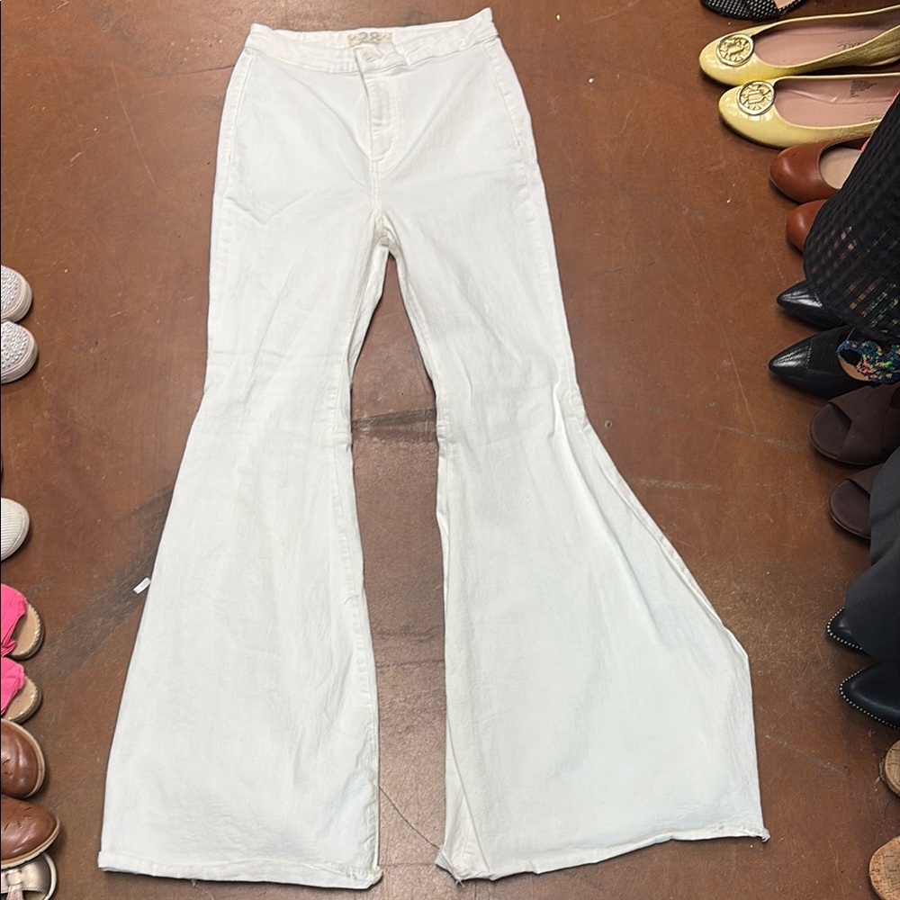White Flared Pants